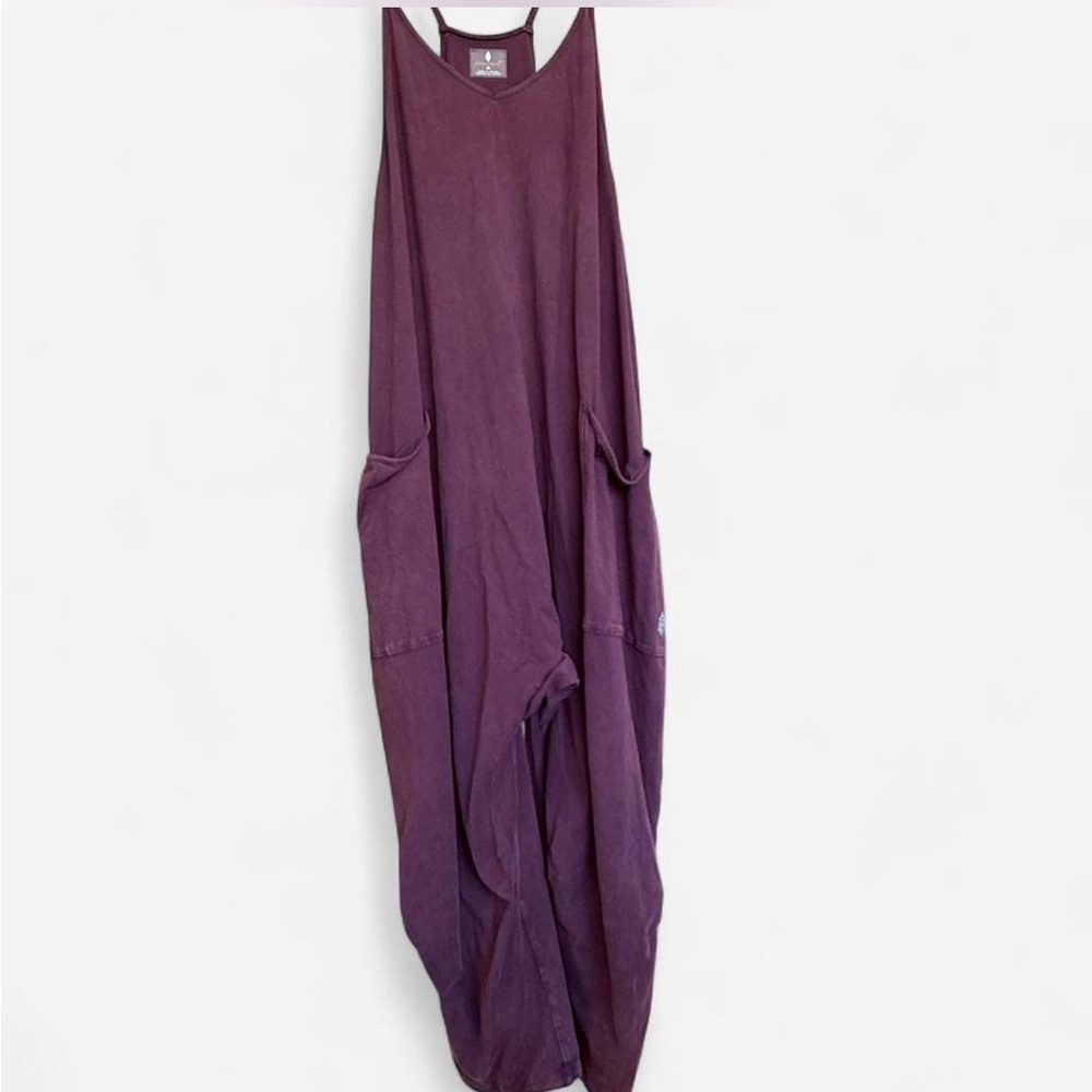FP Movement by Free People Hot Shot Onesie- Black Raisin